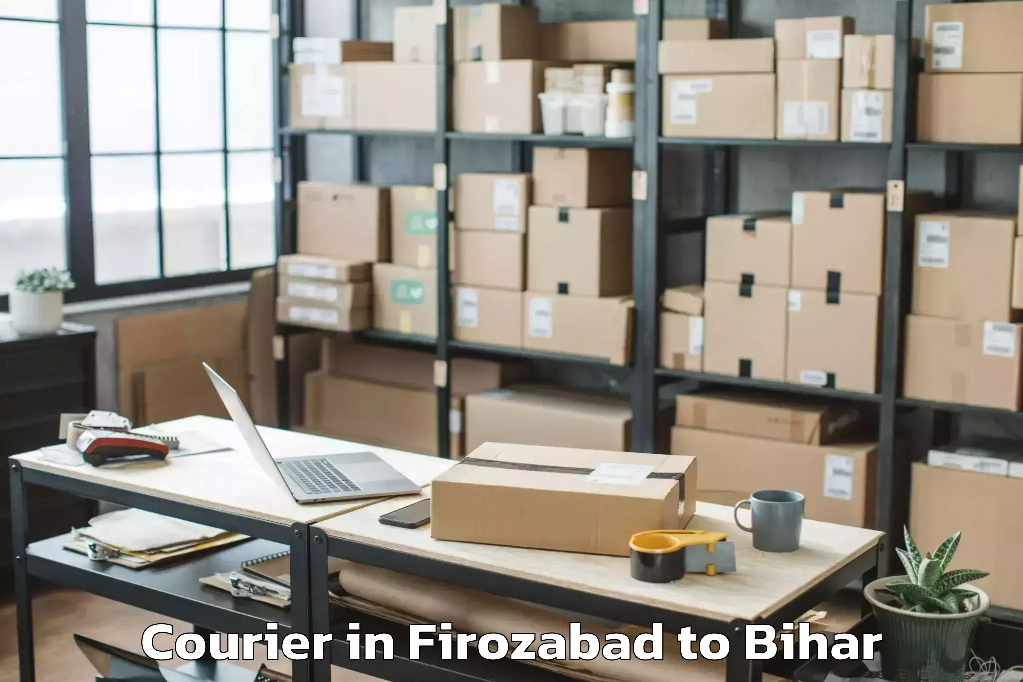 Trusted Firozabad to Sursand Pashchimi Courier